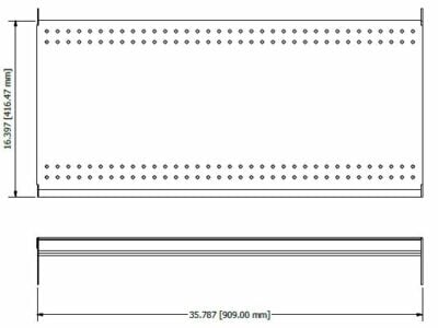 Wire Gondola Shelves – 3' W x 16” D, Flat or Angled Display