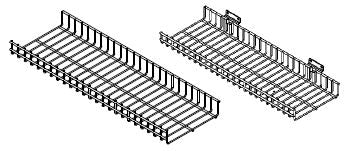 Slat Wall Wire Shelf - 24x8 to 36x12